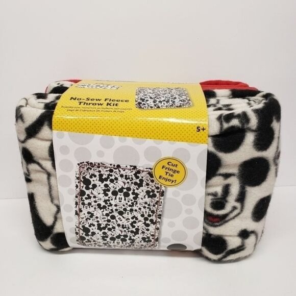Disney Other - Disney Mickey Mouse Many Faces of Mickey No Sew Fleece Throw Blanket 2015 Kit